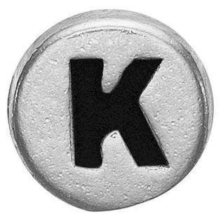 Christina  Lille sølv dot med K, model 603-S-K købes hos Guldsmykket.dk her